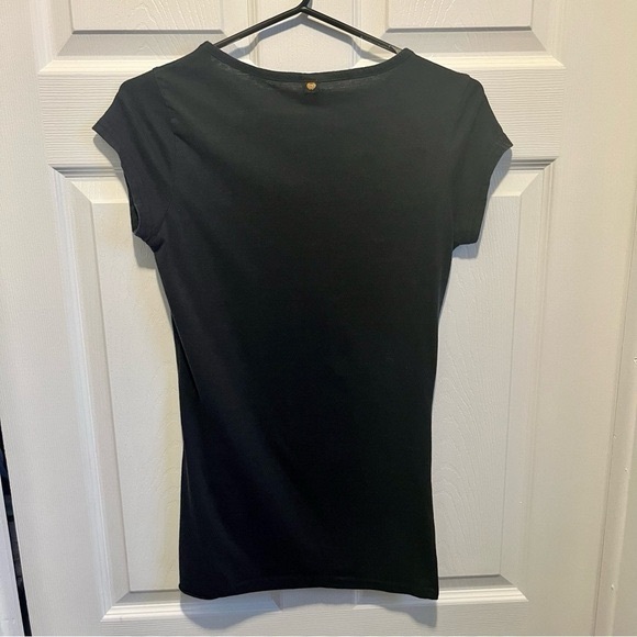 Apple Bottoms Small t shirt top Women black graphic Y2K - Picture 4 of 5